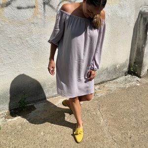 Aritzia Off the shoulder midi dress